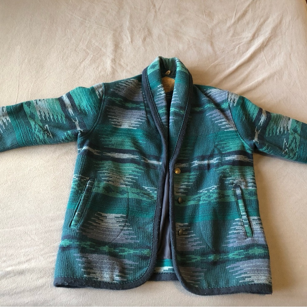 Woolrich Teal and Gray Patterned Jacket